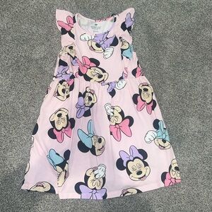 Minnie Mouse Pink Dress girls size 6x/7